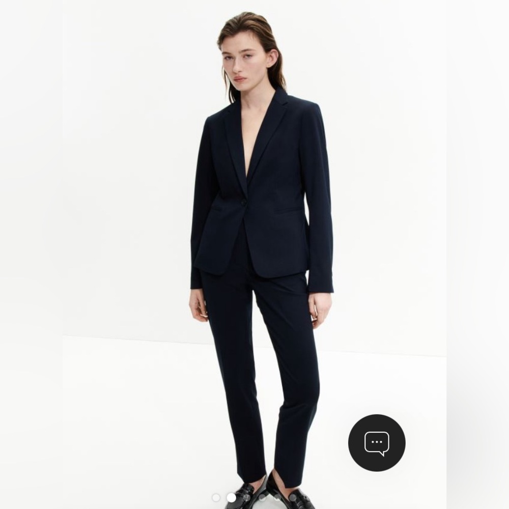 H&M navy fitted blazer